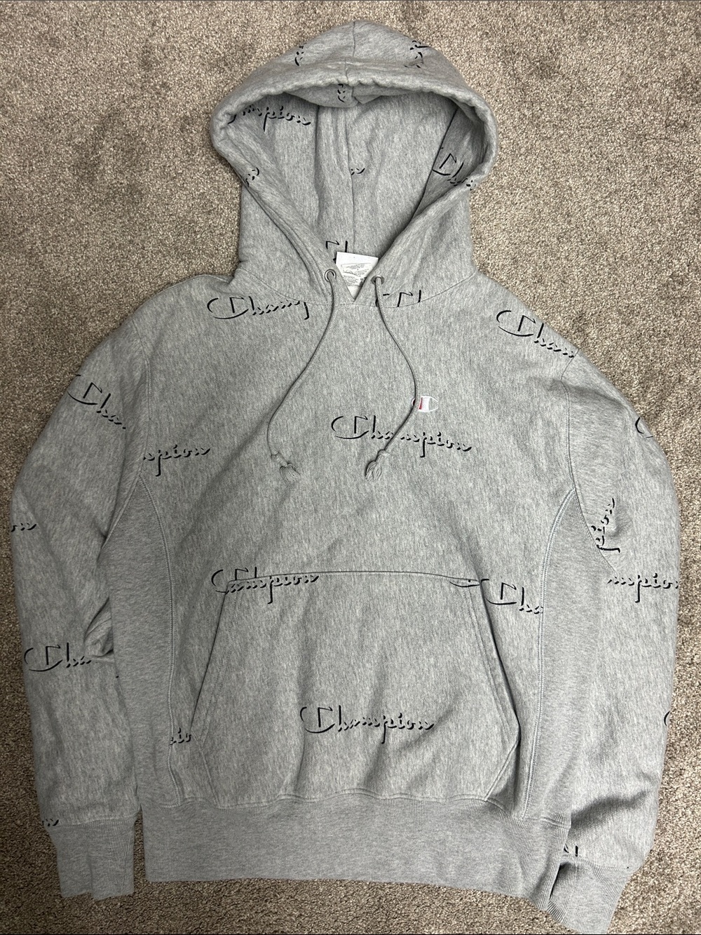 Vintage Champion Reverse Weave All Over Print Hoodie